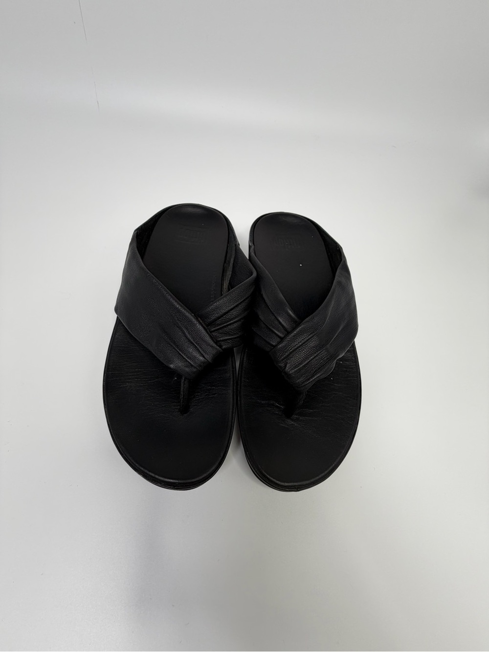 Fit Flop Women's Black Twiss Platform Slip-On Comfortable Thong Sandals Size 8